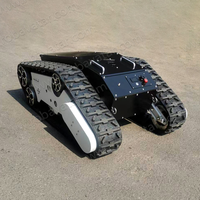 Châssis de robot électrique tout-terrain à chenilles, mini robot à chenilles, plateforme robotique AVT-10T