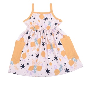 Factory Customized Chiffon Natural Waist Anti-Wrinkle Knee-Length A-Line ENGLAND STYLE Floral Print <b>Ruffles</b> Pocket <b>Skirt</b> Adults - Product Image 4