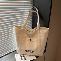 Sacs de plage en coton recyclé personnalisés avec logo couleur, sacs fourre-tout en toile vierges imprimés avec fermeture éclair et poche
