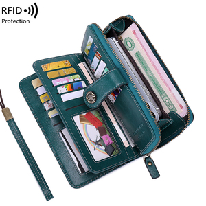 <span class=keywords><strong>Portefeuille</strong></span> anti-RFID pour femmes, <span class=keywords><strong>portefeuille</strong></span> long multifonctionnel en cuir PU, <span class=keywords><strong>porte</strong></span>-cartes, <span class=keywords><strong>porte</strong></span>-téléphone, <span class=keywords><strong>portefeuille</strong></span> anti-RFID pour femmes. - Product Image 2