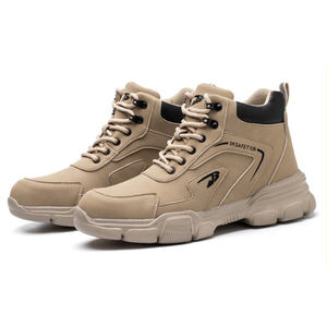 DianSen Water Resistant Work Rutsch feste Stiefel Herren Damen Sicherheits schuhe Stahl kappe Konstruktion Schuhe Leichte Turnschuhe Weich - Product Image 1