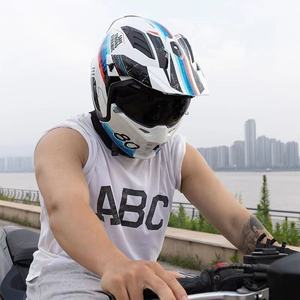 Nuevo Casco de Motocicleta Integral Exclusivo Transfronterizo, Diseño Combinado Desmontable, Uso en Todas las Estaciones, Aprobado por DOT, Liberación Rápida - Product Image 5