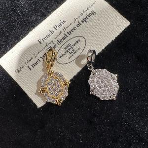 Pendientes de Plata de Ley S925 con Microincrustaciones de Circonita, Diseño Geométrico de Lujo, Estilo Vintage Antiguo, Cristal - Product Image 1