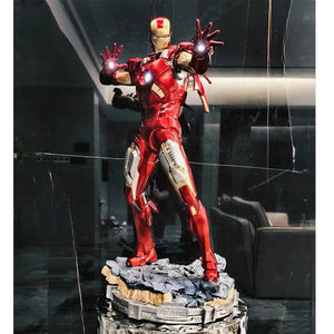 Figura de película de acción de Marvel MK7 MK85 estatuas de Ironman superhéroes 1/1 moldes escultura <span class=keywords><strong>Iorn</strong></span> <span class=keywords><strong>man</strong></span> artesanías de resina para Decoración - Product Image 5
