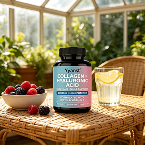 Yyanst Collagène + Acide Hyaluronique 8000mg Capsules Haute Puissance Soutien Peau Cheveux Ongles Complément Beauté Femme - Product Image 3