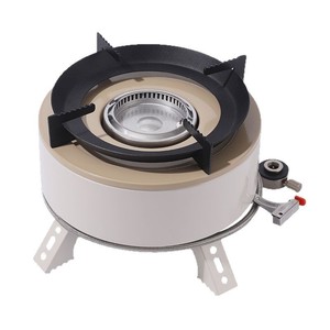 เตาแก๊สตั้งแคมป์ใช้ในครัวปิกนิกกลางแจ้งด้วยมือทำจากเหล็ก4000W แบบพกพาพับได้ - Product Image 5