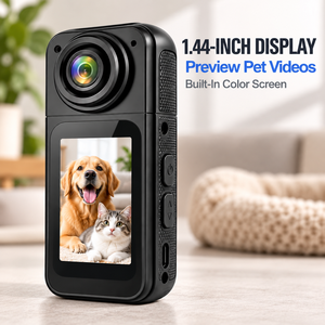 Cámara WiFi Portátil para Mascotas, Perros y Gatos, Grabadora de Video 2.7K con Sensor CMOS - Product Image 1