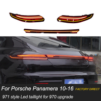 Feux arrière de voiture 970 à travers les feux arrière mise à niveau vers 2023 971 style feux arrière LED avec barre pour Porsche panamera 970 970.1 970.2