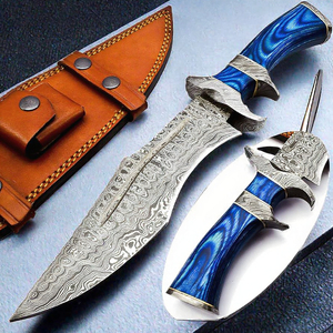 Mini BM N-535 Cuchillo Plegable de Acero de Damasco con Mango de Madera, Hoja de Punta Caída Personalizada OEM para Cuchillos de Bolsillo Tácticos de Camping - Product Image 3
