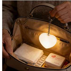 Rechargeable Touch-Sensitive Handmade Love Water Drop <b>Bell</b> Design Elderly Night Light Mini Drop-Resistant <b>Small</b> Bedroom Sleep - Product Image 4