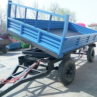 Remorque agricole neuve d'origine pour tracteur, remorque basculante à 2 roues et à essieu simple, prix d'usine