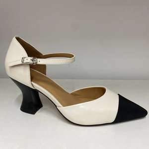 Nuevos Zapatos de Tacón de Aguja para Mujer, 7cm, Cómodos, de Lujo, a la Moda, para Exteriores, Tallas Grandes, con Logotipo Personalizado, de Cuero Genuino - Product Image 5