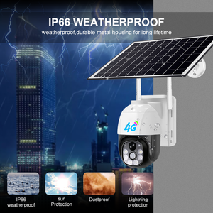 กล้องวงจรปิด V380 Pro Wifi Solar PTZ Dome แบบสองเลนส์  WiFi IP66 กันน้ำ สำหรับภายนอกอาคาร - Product Image 5