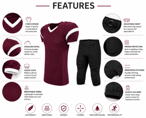 Premium Quality Customized American Football Uniform 100% Polyester Team Wear American Football Uniform For Sale - Product Image 5