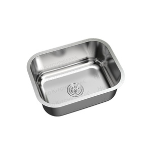 Nuevo Fregadero de Cocina Utilitario de 23*18 Pulgadas SUS304, Estilo Granja, de Acero Inoxidable Moderno para Hotel, con Acabado Cepillado y un Solo Tazón, Venta Caliente 2026 - Product Image 4