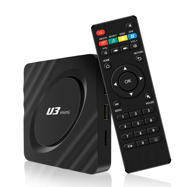 JUNUO Android11System U3min 2GB 4GB RAM 8GB 16GB 32GB 64GB ROM With BT Voice Remote Wifi AmlogicS905W2 Smart Android TV Box