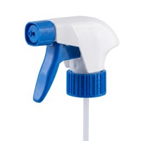 Tête de pulvérisation à gâchette Guala TS3 Dexter 28/410, débit de 1,2 ml, entièrement en plastique PP PE recyclable, sécurité enfant, anti-goutte, 3 modes, anti-fuite