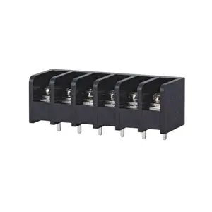 Barrier terminal block pitch 6.35 mm 7.62/8.25/8.5/9.5 mm black color connector