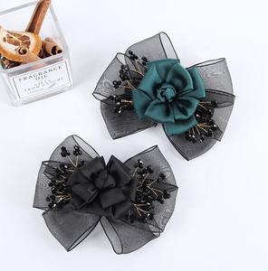Accessoires <span class=keywords><strong>cheveux</strong></span> cercles cravate cristal fleur pinces à <span class=keywords><strong>cheveux</strong></span> bande strass tresse wrap noir filets maille queue de cheval chignon <span class=keywords><strong>filet</strong></span> à <span class=keywords><strong>cheveux</strong></span> avec arc - Product Image 6