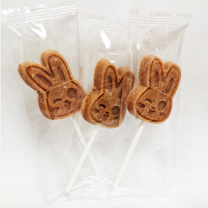 Nhà máy trực tiếp táo gai gậy kẹo cứng kẹo mút Gấu & Bunny hình kẹo que kẹo que hương vị ban đầu 100g - Product Image 4