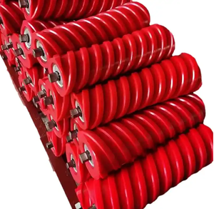 Nieuwe Koolstofstalen Rubber Ijzeren Band Transportroller Bufferrol - Product Image 1