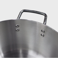 Marmite à soupe et à bouillon en aluminium à poignée unique pour cuisinière à gaz et à induction, épaissie, pour sauces et ragoûts de cuisine occidentale