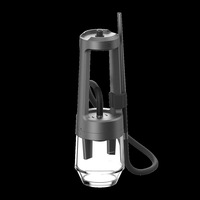 Chichas de luxe personnalisées en verre borosilicate et métal aluminium, design Quasar Arguile, ensemble complet de chicha