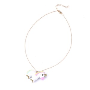 Colliers de mode pour enfants en promotion : Colliers personnalisés pour enfants avec pendentif <span class=keywords><strong>licorne</strong></span> de dessin animé - Product Image 3