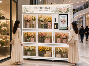Máquina Expendedora de Flores Refrigerada Inteligente Comercial de 8 Compartimentos, Acero Inoxidable, Pantalla Táctil de <span class=keywords><strong>22</strong></span> <span class=keywords><strong>Pulgadas</strong></span>, Gestión Basada en la Nube, Autoservicio - Product Image 6
