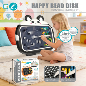 Tableau de <span class=keywords><strong>dessin</strong></span> et jeu de reconnaissance des couleurs 2-en-1 en plastique, jouet éducatif multifonctionnel pour enfants de 5 à 7 ans, vente chaude - Product Image 2