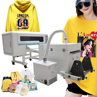 Mesin Printer DTF A3 Multicolor untuk Kaos, Dilengkapi Mesin Penggoyang Bubuk