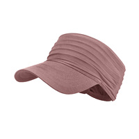Chapeau de soleil de sport d'été pour les femmes Visière extensible Visière de sport de mode unisexe Bandeau froncé Visière