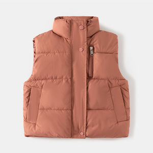 Gilet d'hiver décontracté pour garçons 2026, nouveau style coréen, <span class=keywords><strong>veste</strong></span> <span class=keywords><strong>sans</strong></span> <span class=keywords><strong>manches</strong></span> à fermeture éclair pour enfants, manteau en coton épais, <span class=keywords><strong>veste</strong></span> épaisse - Product Image 4