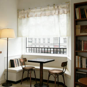 Rideaux courts brodés portables <span class=keywords><strong>pour</strong></span> salon, chambre, décoration intérieure, style jardin - Product Image 6