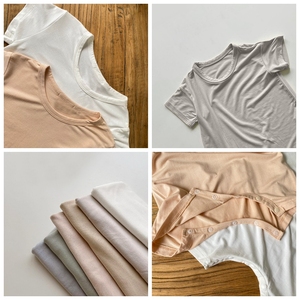 Venta directa de fábrica nuevo verano niños Color sólido ropa de bebé Modal suave Color sólido cuello redondo fino mameluco de una pieza - Product Image 2