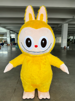 Costume de Mascotte Lapin Gonflable en Peluche pour Adulte, Vente en Gros CE, Idéal pour le Divertissement