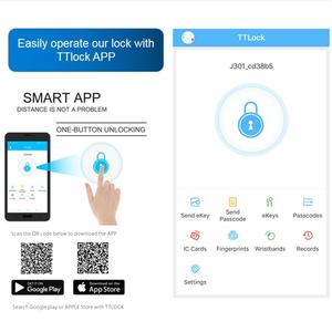 फैशन इलेक्ट्रॉनिक स्मार्ट अपार्टमेंट दरवाजा सुरक्षित ताला - Product Image 2