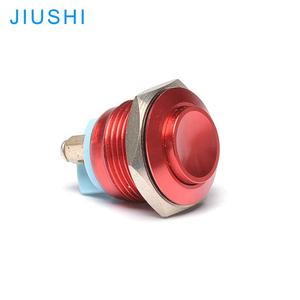 Kelly Munting Hole 16m Metal Botón rojo Interruptor de botón momentáneo 1NO IP65 Wenzhou China - Product Image 3