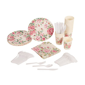 Assiettes à vaisselle en papier kraft jetables 6 9 10 12 pouces compostables écologiques imprimées sur mesure pour les fêtes, les restaurants et les fournitures en vrac - Product Image 3