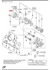 Motor de pinza de freno trasero de motor automático OEM <span class=keywords><strong>2017</strong></span> KA0G268EXA KA0G268EX KA0G-26-8EX para <span class=keywords><strong>Mazda</strong></span> CX5 - Product Image 6