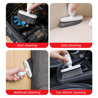 Brosse multifonctionnelle pour nettoyer les rainures des fenêtres Nettoyeur de clavier Gadgets domestiques Outils de nettoyage de la chambre à coucher Articles de bureau Accessoires