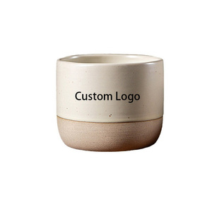 Mug à café en céramique avec logo personnalisé 230 ml Tasse à thé en <span class=keywords><strong>poterie</strong></span> vintage Faite à la main Sans poignée Tasse à expresso pour café - Product Image 2