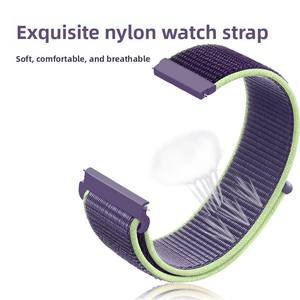 Cross-biên Giới Nylon quyến rũ thể Thao Vòng dệt ban nhạc đồng hồ tương thích với cho bánh S3 20/22mm - Product Image 2