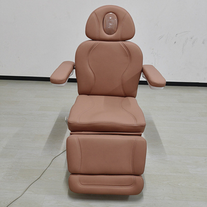 Cama de salón de belleza eléctrica moderna de 3 motores, mesa de masaje de Spa Facial con terapia cosmética ajustable con Control de pies de lujo con luces - Product Image 5