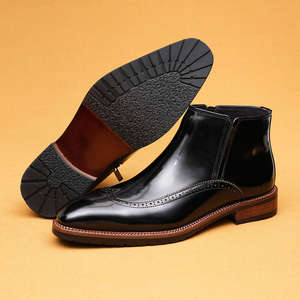 Bottes de travail vintage Amish de luxe haut de gamme pour hommes, imperméables, à lacets, avec semelle Goodyear et empeignes robustes en cuir véritable - Product Image 3