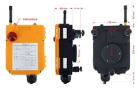 Télécommande de palan électrique multi-boutons F24-12S télécommande sans fil pour l'automatisation d'usine contacteur intégré