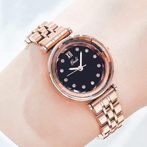 20251 nuevo reloj de edición coreana para mujer, reloj de correa de acero de cuarzo resistente al agua para ocio versátil para mujer - Product Image 3