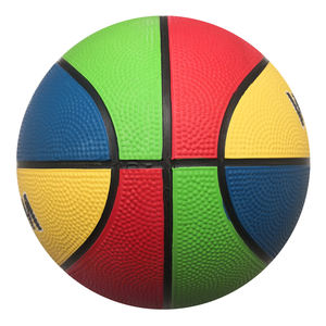 Heißer Verkauf bunter Basketball mit flachem Kanal Gummi basketball ball für <span class=keywords><strong>Mini</strong></span>-Basketball Größe 3 für Kinder - Product Image 5