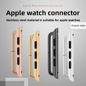 316L Stainless Steel Breathable Charm <strong>Watch</strong> Strap Adapter Connector for <strong>Watch</strong> 9 8 7 <strong>6</strong> 5 4 <strong>Series</strong> - Product Image 3