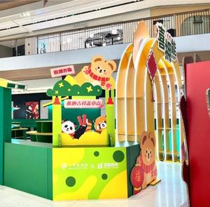 Tùy chỉnh phong cách hiện đại có thể gập lại đứng các tông sóng hiển thị giá siêu thị Đảo Lưu trữ đứng cho cửa hàng búp bê sử dụng - Product Image 5